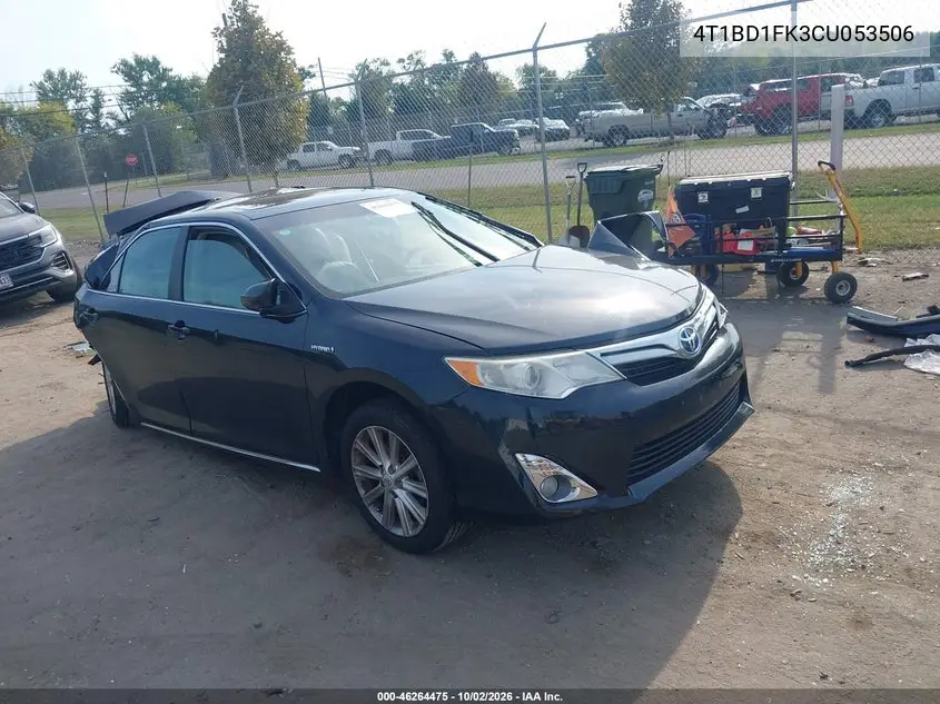 TOYOTA CAMRY 2012, VIN 4T1BD1FK3CU053506