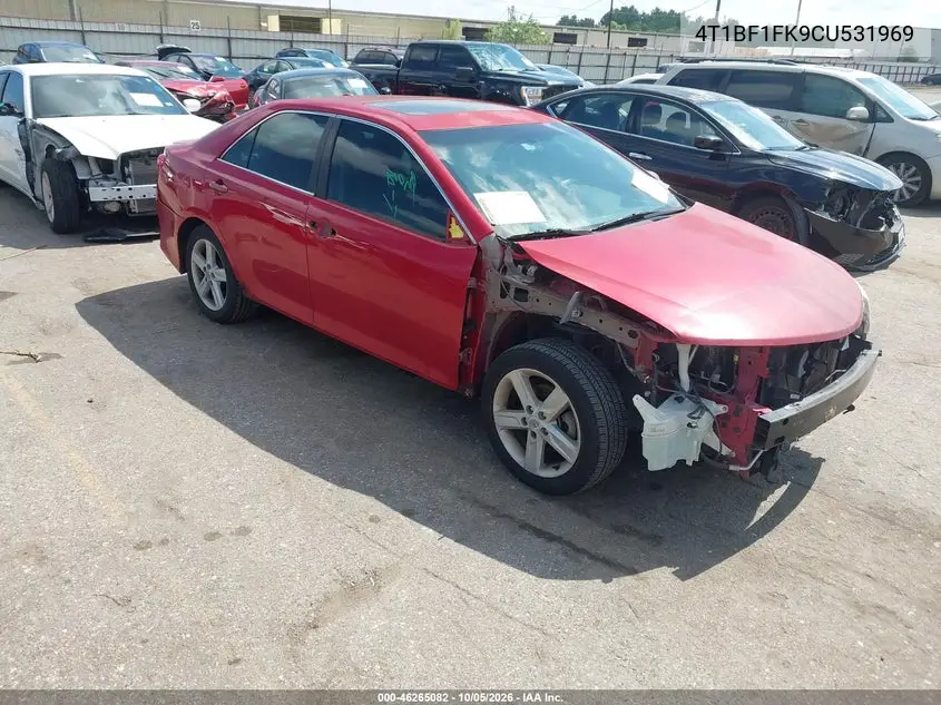 TOYOTA CAMRY 2012, VIN 4T1BF1FK9CU531969