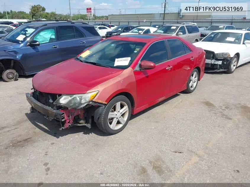 2012 TOYOTA CAMRY VIN 4T1BF1FK9CU531969 — фото 2