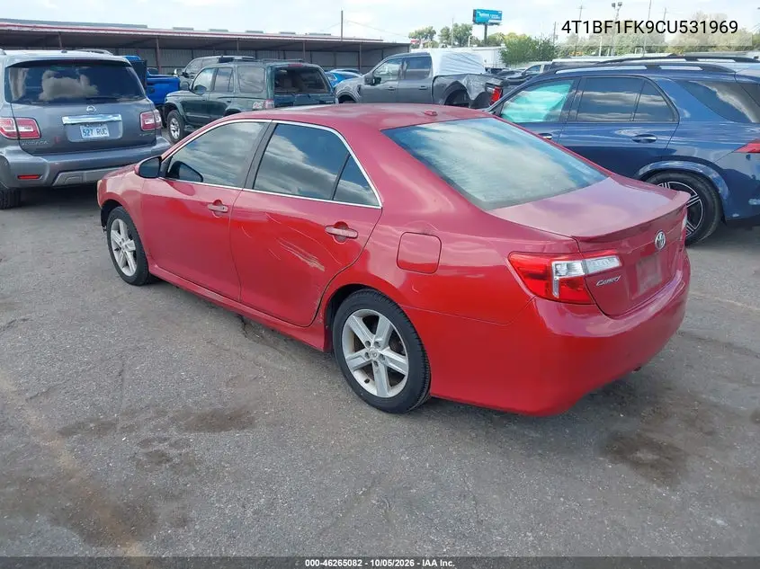 2012 TOYOTA CAMRY VIN 4T1BF1FK9CU531969 — фото 3