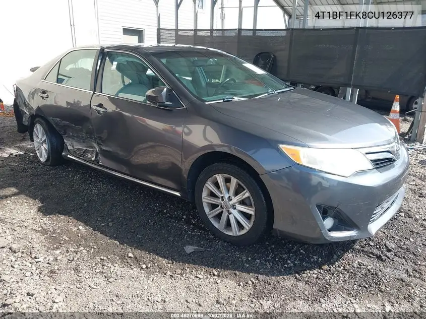 TOYOTA CAMRY 2012, VIN 4T1BF1FK8CU126377