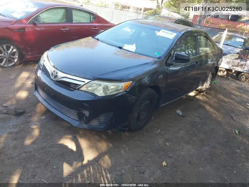 2012 TOYOTA CAMRY VIN 4T1BF1FK3CU025280 — фото 2