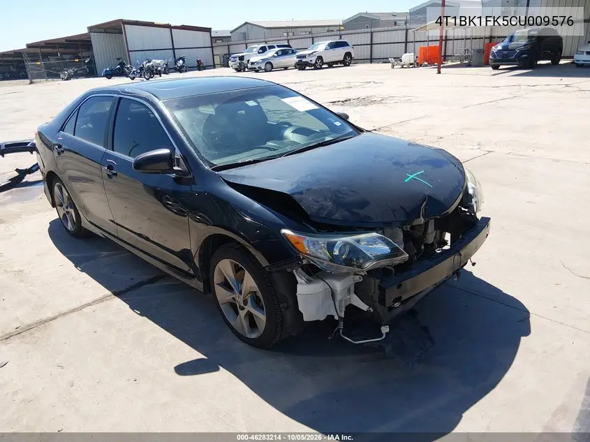 TOYOTA CAMRY 2012, VIN 4T1BK1FK5CU009576
