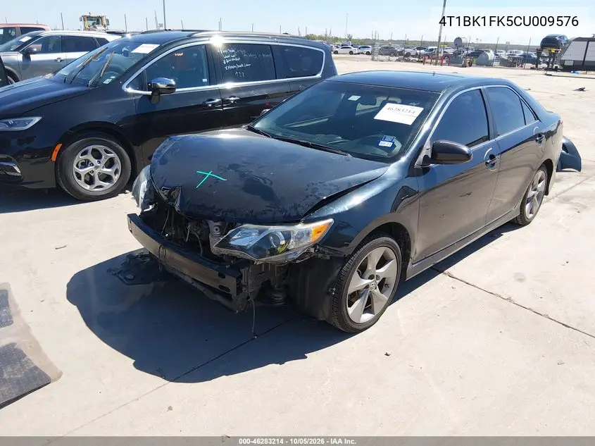 2012 TOYOTA CAMRY VIN 4T1BK1FK5CU009576 — фото 2