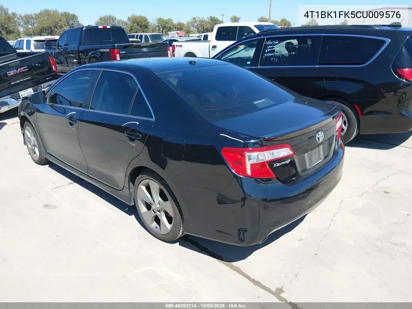 2012 TOYOTA CAMRY VIN 4T1BK1FK5CU009576 — фото 3
