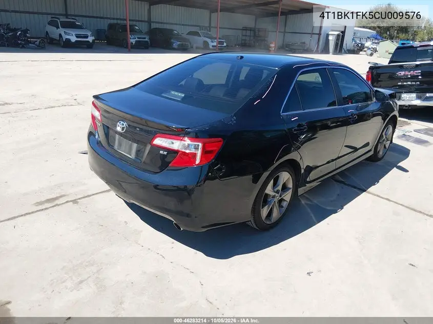 2012 TOYOTA CAMRY VIN 4T1BK1FK5CU009576 — фото 4