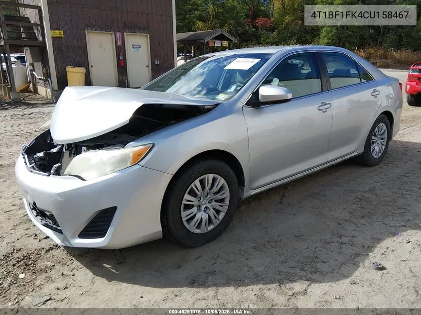 2012 TOYOTA CAMRY VIN 4T1BF1FK4CU158467 — фото 2