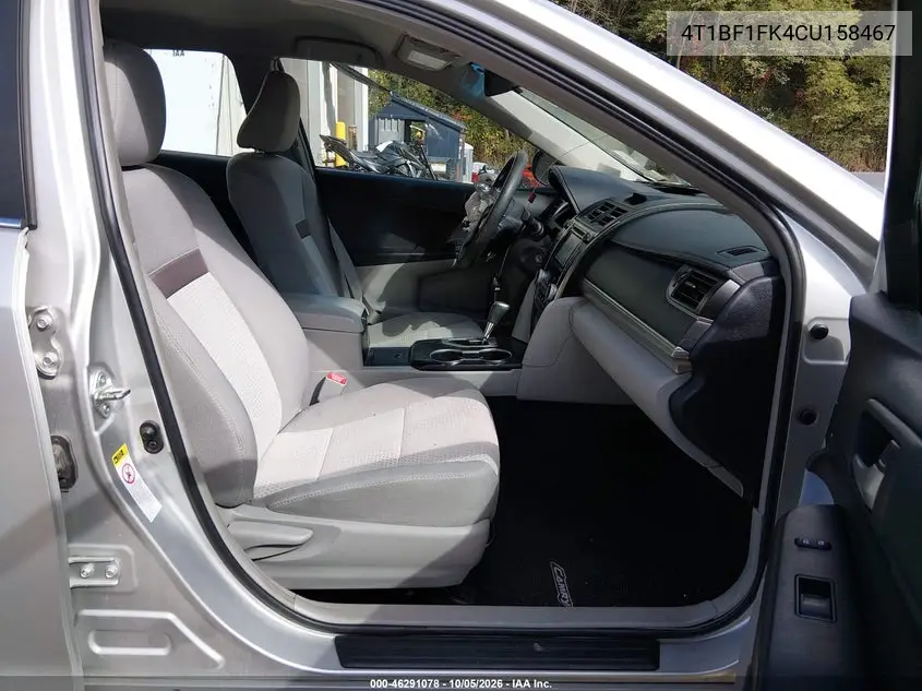 2012 TOYOTA CAMRY VIN 4T1BF1FK4CU158467 — фото 5