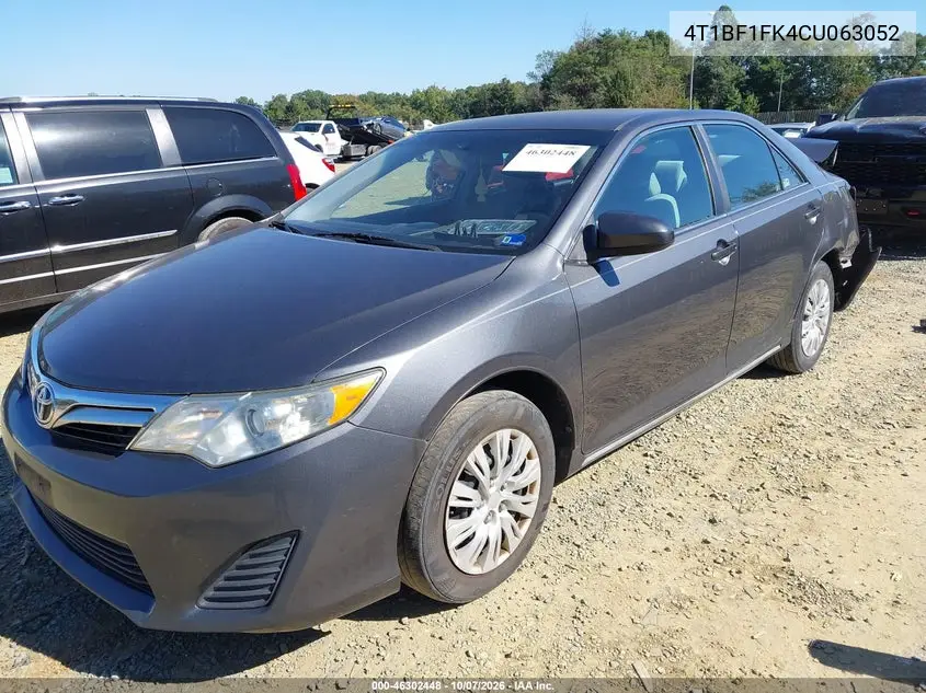 2012 TOYOTA CAMRY VIN 4T1BF1FK4CU063052 — фото 2