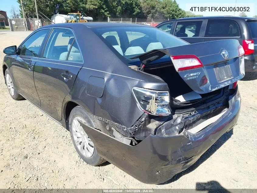 2012 TOYOTA CAMRY VIN 4T1BF1FK4CU063052 — фото 3