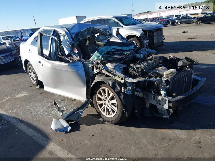 TOYOTA CAMRY 2012, VIN 4T4BF1FK6CR169718