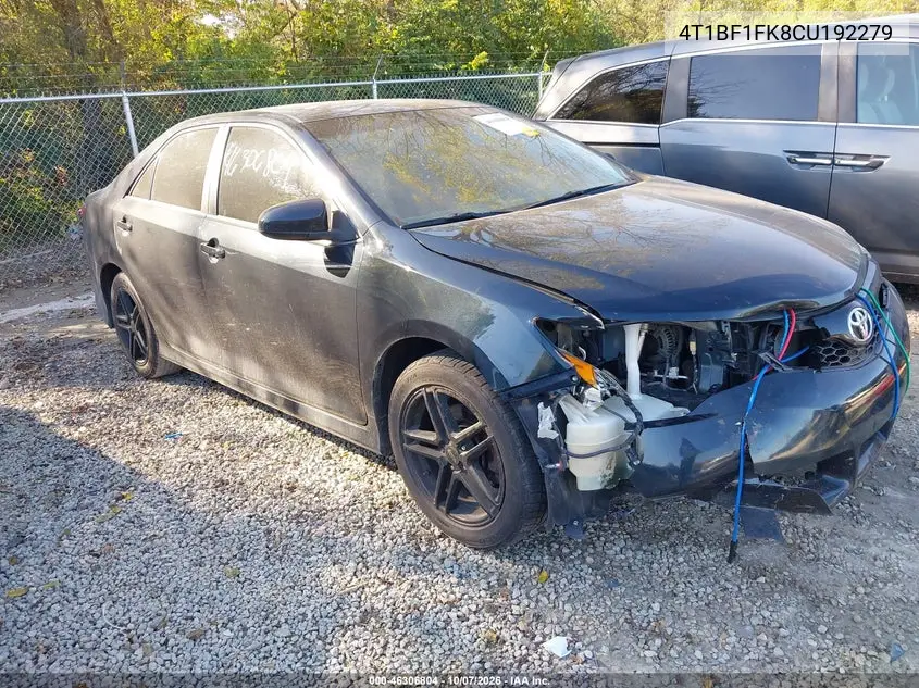 TOYOTA CAMRY 2012, VIN 4T1BF1FK8CU192279