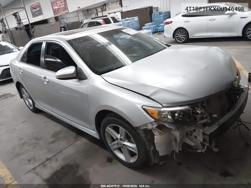 TOYOTA CAMRY 2012, VIN 4T1BF1FKXCU146498