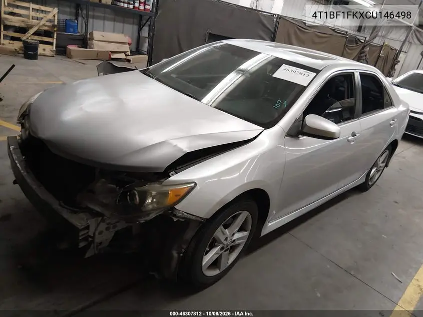 2012 TOYOTA CAMRY VIN 4T1BF1FKXCU146498 — фото 2