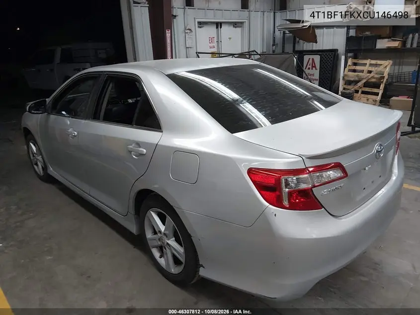 2012 TOYOTA CAMRY VIN 4T1BF1FKXCU146498 — фото 3