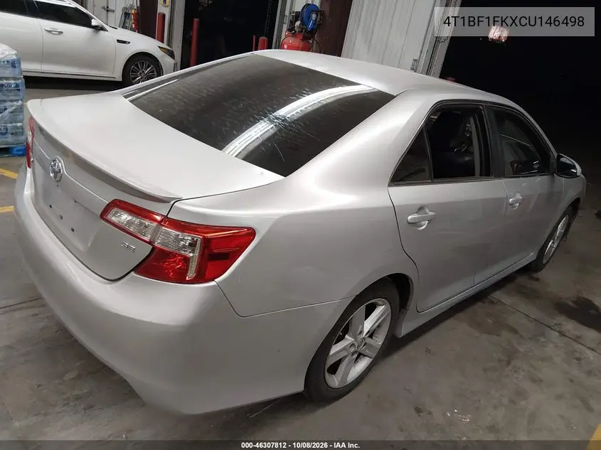 2012 TOYOTA CAMRY VIN 4T1BF1FKXCU146498 — фото 4