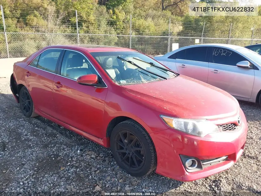 TOYOTA CAMRY 2012, VIN 4T1BF1FKXCU622832