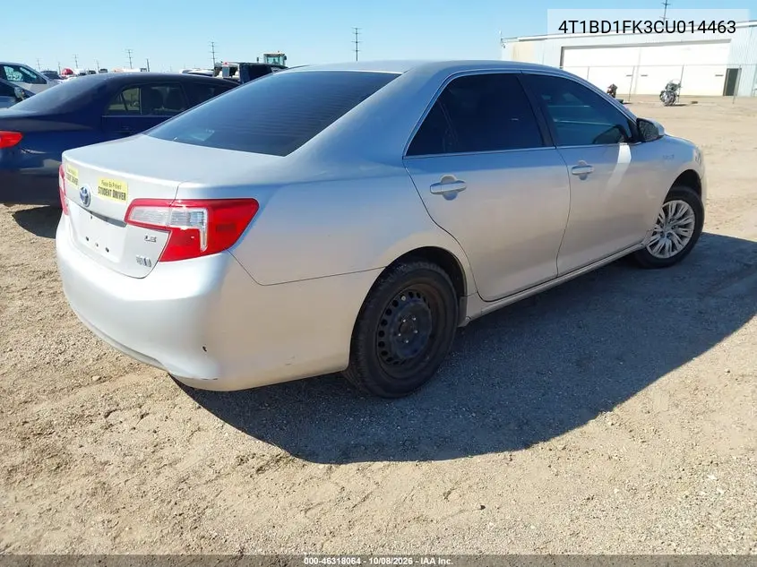 2012 TOYOTA CAMRY VIN 4T1BD1FK3CU014463 — фото 4