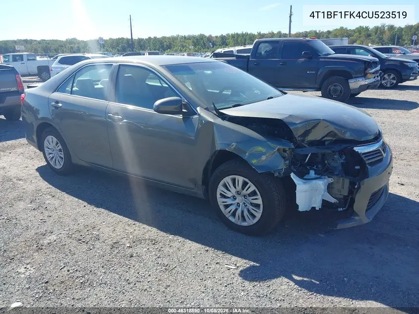 TOYOTA CAMRY 2012, VIN 4T1BF1FK4CU523519