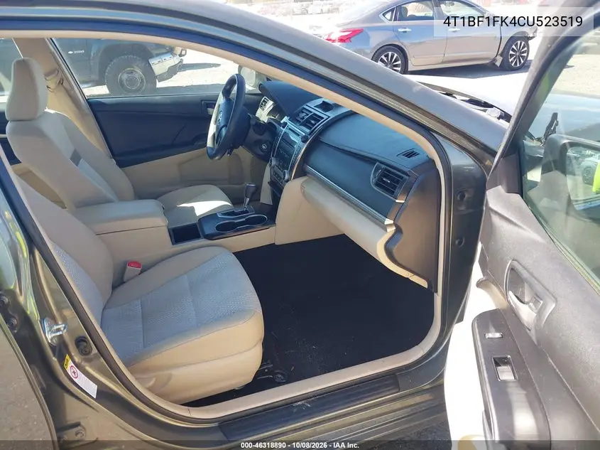 2012 TOYOTA CAMRY VIN 4T1BF1FK4CU523519 — фото 5