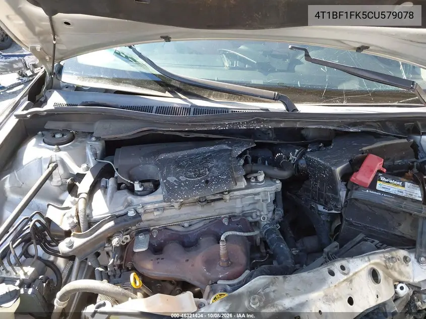 2012 TOYOTA CAMRY VIN 4T1BF1FK5CU579078 — фото 10