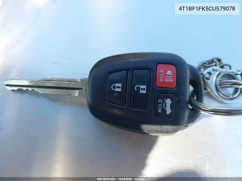 2012 TOYOTA CAMRY VIN 4T1BF1FK5CU579078 — фото 11