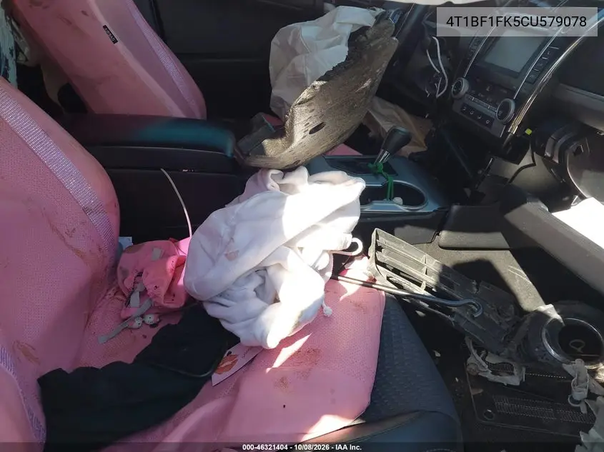 2012 TOYOTA CAMRY VIN 4T1BF1FK5CU579078 — фото 5