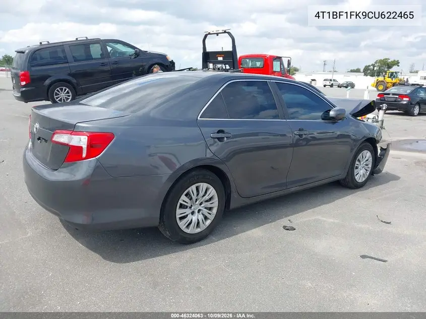 2012 TOYOTA CAMRY VIN 4T1BF1FK9CU622465 — фото 4