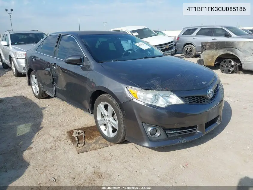 TOYOTA CAMRY 2012, VIN 4T1BF1FK3CU085186