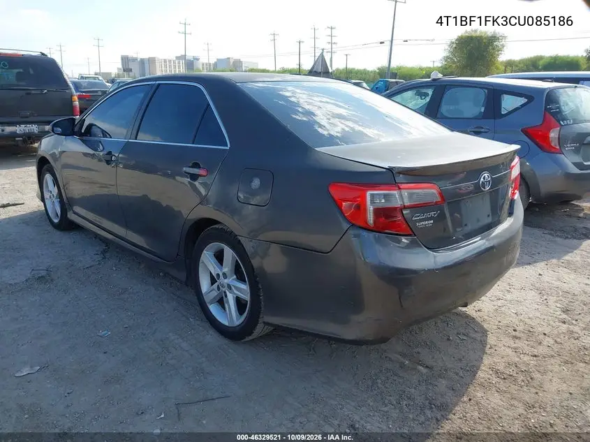 2012 TOYOTA CAMRY VIN 4T1BF1FK3CU085186 — фото 3