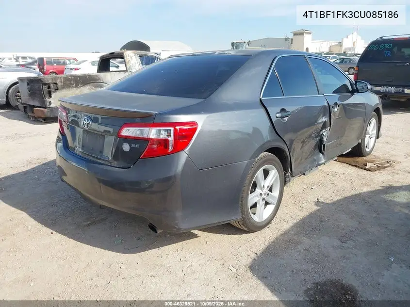 2012 TOYOTA CAMRY VIN 4T1BF1FK3CU085186 — фото 4