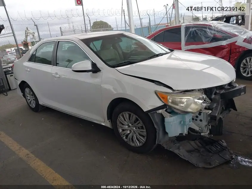 TOYOTA CAMRY 2012, VIN 4T4BF1FK1CR239142