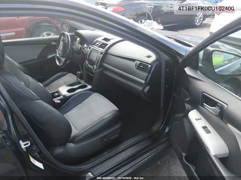 2012 TOYOTA CAMRY VIN 4T1BF1FK0CU102400 — фото 5