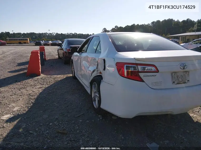 2012 TOYOTA CAMRY VIN 4T1BF1FK3CU174529 — фото 3