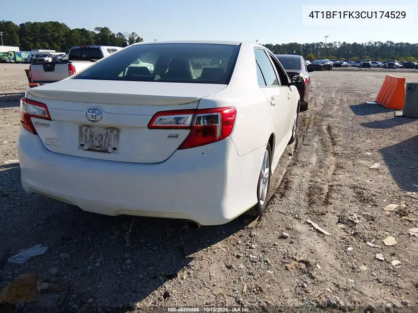 2012 TOYOTA CAMRY VIN 4T1BF1FK3CU174529 — фото 4