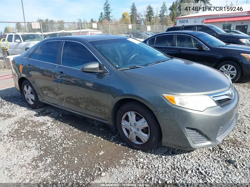 TOYOTA CAMRY 2012, VIN 4T4BF1FK7CR159246