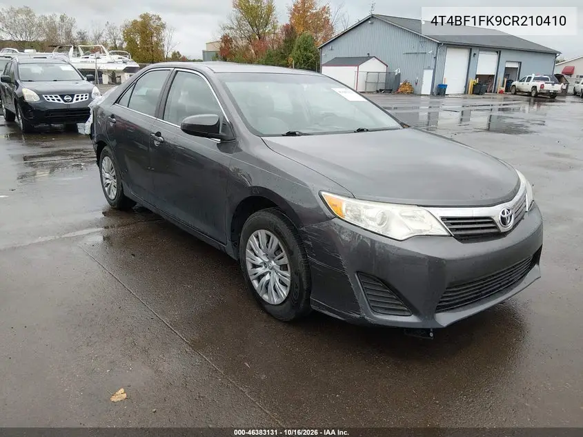 TOYOTA CAMRY 2012, VIN 4T4BF1FK9CR210410