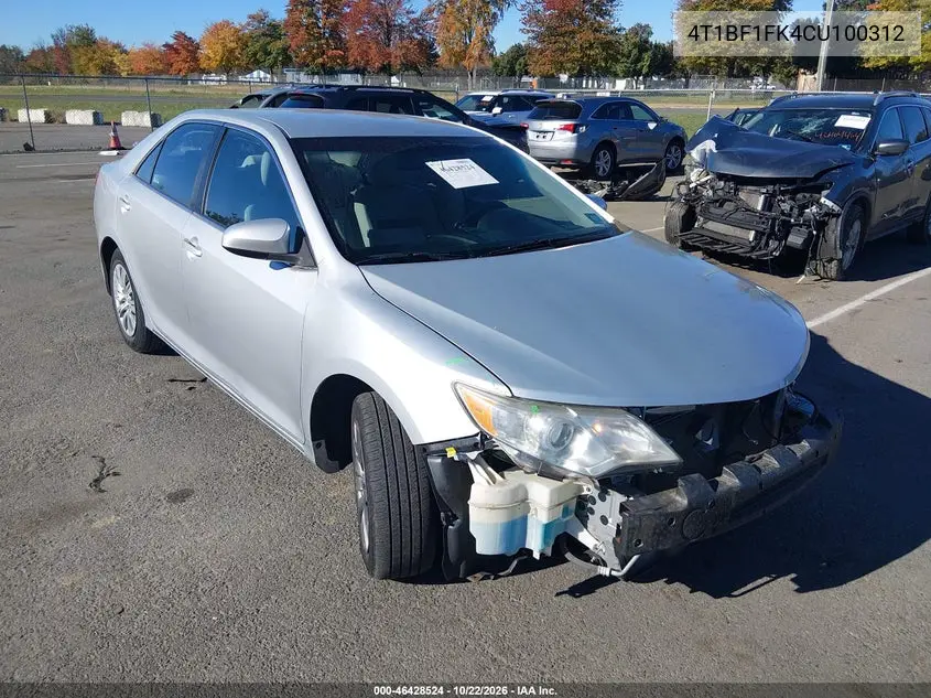 TOYOTA CAMRY 2012, VIN 4T1BF1FK4CU100312