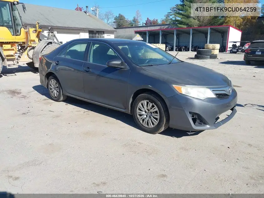 TOYOTA CAMRY 2012, VIN 4T1BF1FK9CU064259