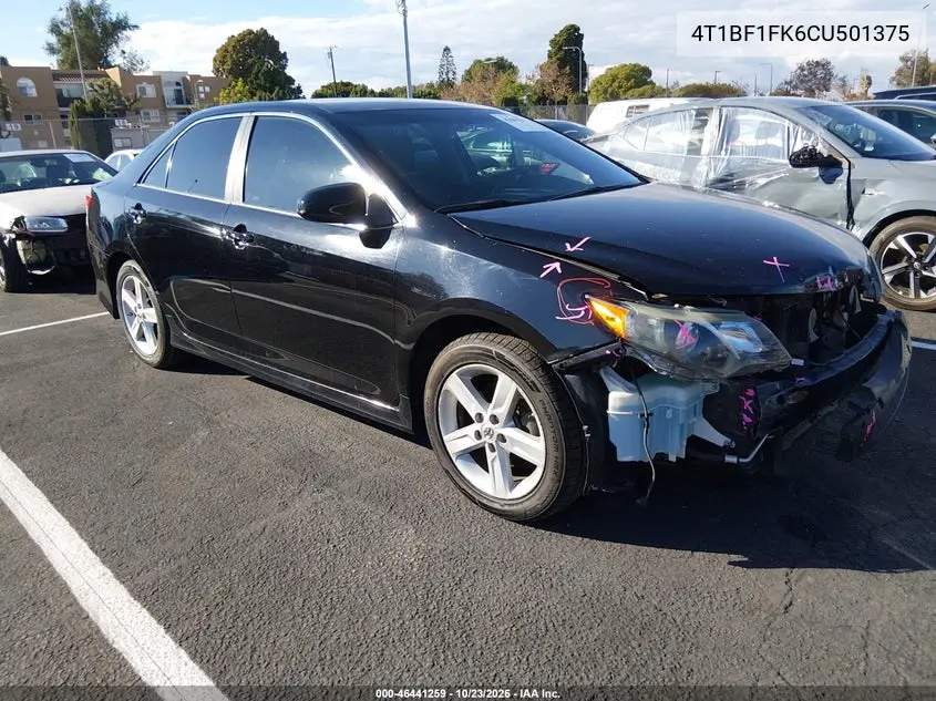 TOYOTA CAMRY 2012, VIN 4T1BF1FK6CU501375