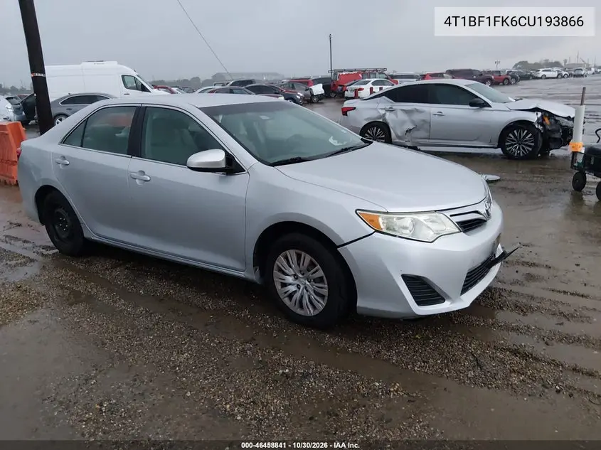 TOYOTA CAMRY 2012, VIN 4T1BF1FK6CU193866