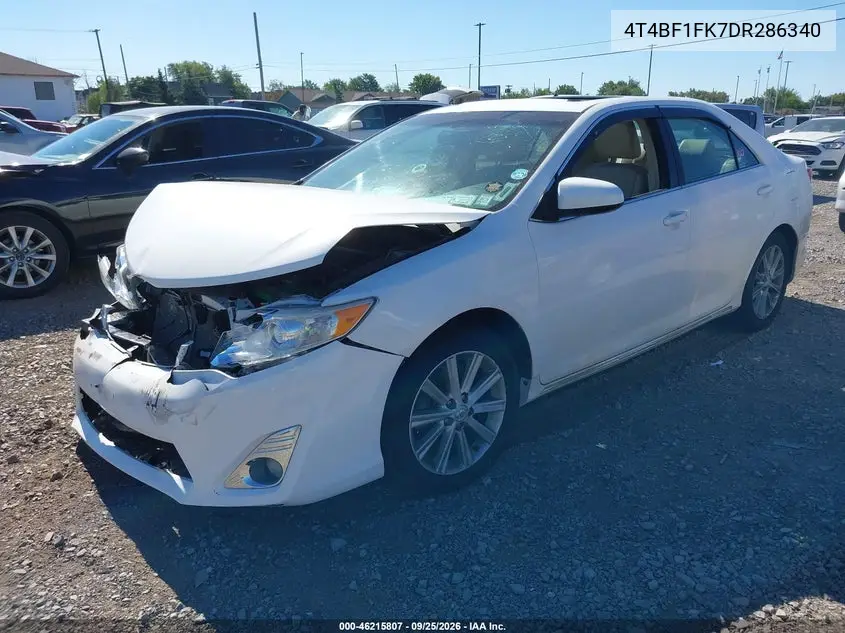 2013 TOYOTA CAMRY VIN 4T4BF1FK7DR286340 — фото 2