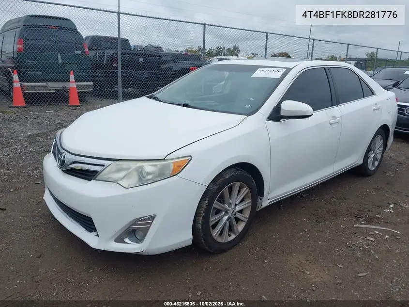 2013 TOYOTA CAMRY VIN 4T4BF1FK8DR281776 — фото 2