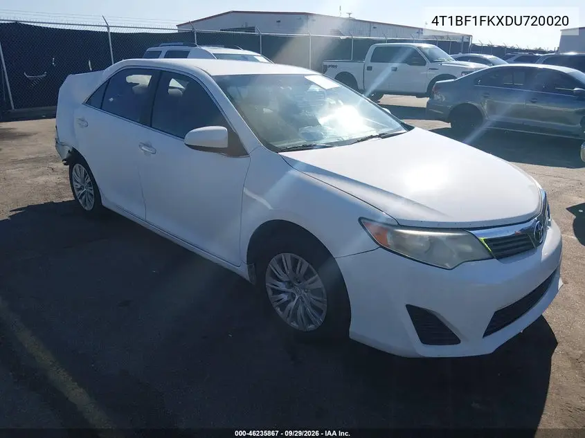 TOYOTA CAMRY 2013, VIN 4T1BF1FKXDU720020