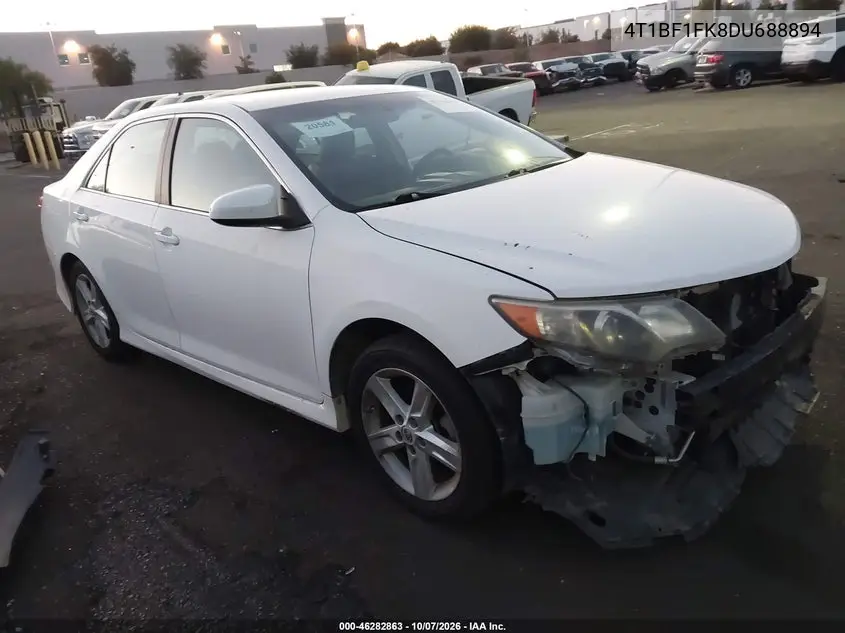 TOYOTA CAMRY 2013, VIN 4T1BF1FK8DU688894