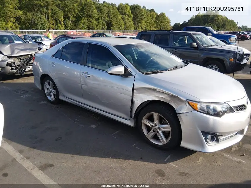 TOYOTA CAMRY 2013, VIN 4T1BF1FK2DU295781