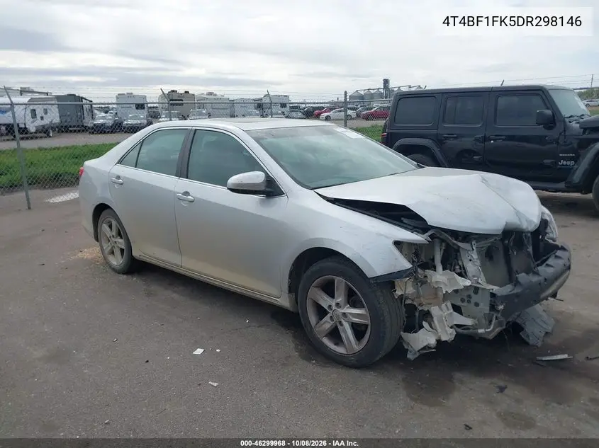 TOYOTA CAMRY 2013, VIN 4T4BF1FK5DR298146