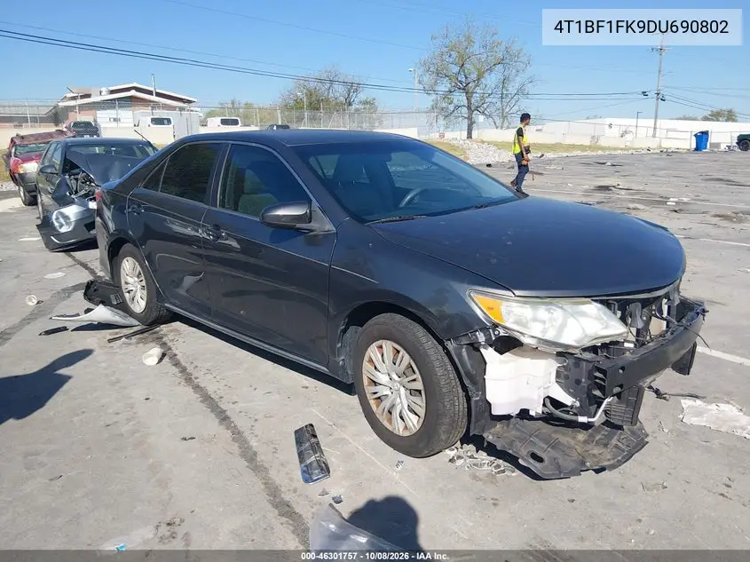 TOYOTA CAMRY 2013, VIN 4T1BF1FK9DU690802