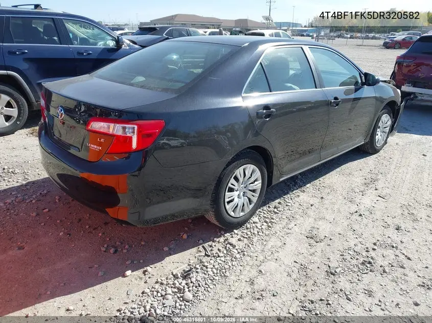 2013 TOYOTA CAMRY VIN 4T4BF1FK5DR320582 — фото 4