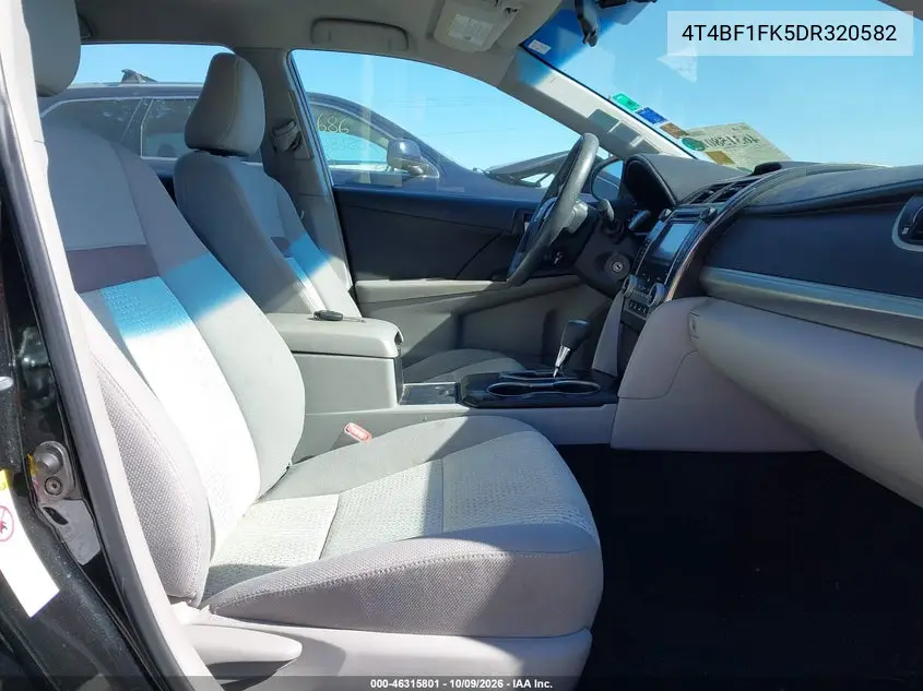 2013 TOYOTA CAMRY VIN 4T4BF1FK5DR320582 — фото 5